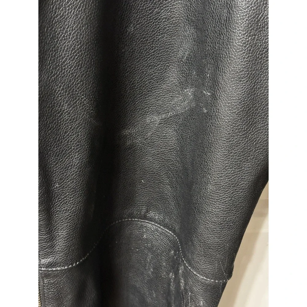 Harley-Davidson Leather Chaps Mens XL Black Riding Gear Motorcycle Biker Pants - Picture 5 of 13